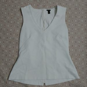 J. Crew Structured V-Neck Shell